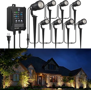 COLOER 8Pack 5W Landscape Lighting Kit with Transformer COLOER 8Pack 5W Landscape Lighting Kit with Transformer