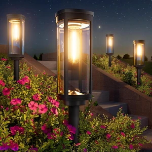 BITPOTT Solar Lights Outdoor, 8 Pack Pathway Lights, Warm White, IP65 BITPOTT Solar Lights Outdoor, 8 Pack Pathway Lights, Warm White, IP65