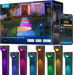 Govee Outdoor Pathway Lights 2 Lite, 8 Pack, 190 Lumens, IP67 Waterproof Govee Outdoor Pathway Lights 2 Lite, 8 Pack, 190 Lumens, IP67 Waterproof
