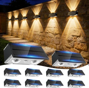 Solar Fence Lights Outdoor, 10 Pack Fence Solar Lights Waterproof Solar Fence Lights Outdoor, 10 Pack Fence Solar Lights Waterproof