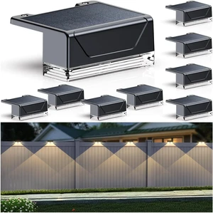 Solar Fence Lights Outdoor3000/4000/6000K 3 Mode Fence Light Solar Powered Solar Fence Lights Outdoor3000/4000/6000K 3 Mode Fence Light Solar Powered