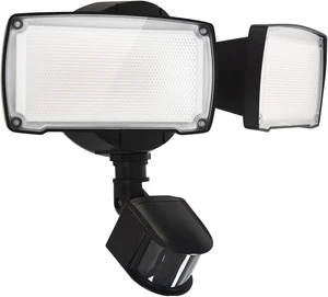 UME 19W LED Flood Light Motion Sensor Outdoor, 2 Adjustable Head, 2000LM, 5000K, IP65 Waterproof, Dusk to Dawn Security Light with Photocell for Exterior,Outside,Garage,House(Black) UME 19W LED Flood Light Motion Sensor Outdoor, 2 Adjustable Head, 2000LM, 5000K, IP65 Waterproof, Dusk to Dawn Security Light with Photocell for Exterior,Outside,Garage,House(Black)