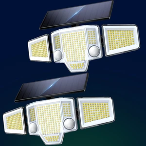 Solar Flood Lights,4000LM Dual Motion Sensor Outdoor Lights, 2 Pack Solar Flood Lights,4000LM Dual Motion Sensor Outdoor Lights, 2 Pack
