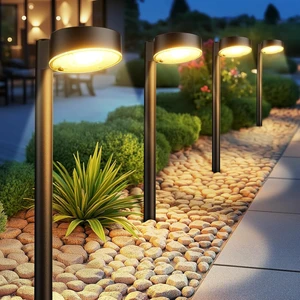 Ahaorigin 8 Pack Solar Pathway Lights Outdoor, 12 Brighter LEDs Solar Lights Outdoor Waterproof, Up to 12 Hrs Modern Path Light for Yard Garden Walkway Driveway Lawn, Warm White Ahaorigin 8 Pack Solar Pathway Lights Outdoor, 12 Brighter LEDs Solar Lights Outdoor Waterproof, Up to 12 Hrs Modern Path Light for Yard Garden Walkway Driveway Lawn, Warm White