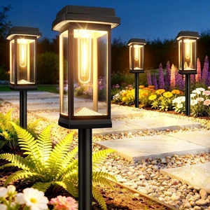 Solar Pathway Lights Outdoor, 8 Pack Upgraded Solar Garden Lights Solar Powered, Solar Lights Outdoor Waterproof IP65, 15 Hours Outdoor Solar Lights for Yard Patio Landscape Walkway Driveway Decor Solar Pathway Lights Outdoor, 8 Pack Upgraded Solar Garden Lights Solar Powered, Solar Lights Outdoor Waterproof IP65, 15 Hours Outdoor Solar Lights for Yard Patio Landscape Walkway Driveway Decor