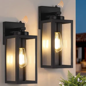 BesLowe Upgraded Dusk to Dawn Outdoor Wall Lights, Matte Black, 2-Pack BesLowe Upgraded Dusk to Dawn Outdoor Wall Lights, Matte Black, 2-Pack