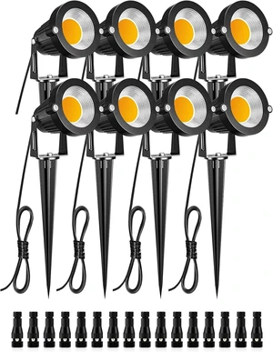 ZUCKEO Low Voltage Landscape Lights LED Landscape Lighting, 5W 12V Garden Pathway Lights Waterproof Warm White Walls Trees Flags Outdoor Landscape Spotlights with Stakes (8 Pack) ZUCKEO Low Voltage Landscape Lights LED Landscape Lighting, 5W 12V Garden Pathway Lights Waterproof Warm White Walls Trees Flags Outdoor Landscape Spotlights with Stakes (8 Pack)