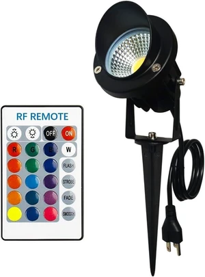 Color LED Outdoor Landscape Spotlight Remote 10W RGB Waterproof Spot Light for Yard Tree Garden Halloween Christmas Lighting, 120V Color LED Outdoor Landscape Spotlight Remote 10W RGB Waterproof Spot Light for Yard Tree Garden Halloween Christmas Lighting, 120V