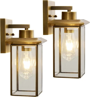 Brass outdoor sconces, Modern Bronze Exterior Wall Light Fixtures for Porch Brass outdoor sconces, Modern Bronze Exterior Wall Light Fixtures for Porch