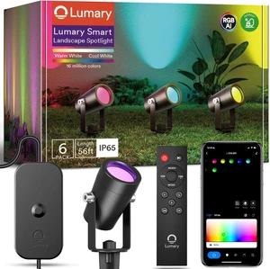 Lumary Upgraded Smart Landscape Lights, 56 ft Outdoor Spotlights, 6Pack Lumary Upgraded Smart Landscape Lights, 56 ft Outdoor Spotlights, 6Pack