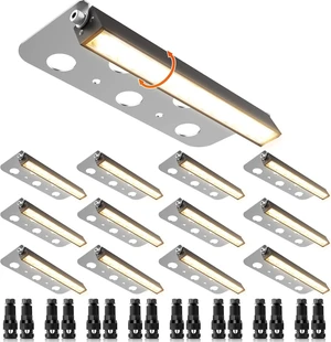 JESLED 12 Pack 7 inch Retaining Wall Lights, Low Voltage Hardscape Lighting JESLED 12 Pack 7 inch Retaining Wall Lights, Low Voltage Hardscape Lighting