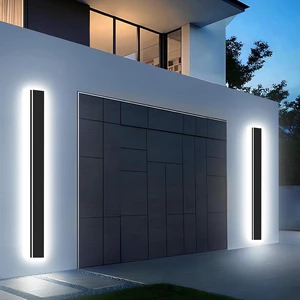 Modern Outdoor Wall Light 2pack 31in, 4.33in Width, Dimmable LED Modern Outdoor Wall Light 2pack 31in, 4.33in Width, Dimmable LED