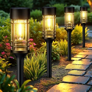 LETMY 12 Pack Solar Pathway Lights Outdoor, Solar Lights Outdoor Waterproof IP65, Bright Solar Garden Lights Outdoor, Auto On/Off Outdoor Solar Lights for Yard Walkway Driveway Landscape Garden Decor LETMY 12 Pack Solar Pathway Lights Outdoor, Solar Lights Outdoor Waterproof IP65, Bright Solar Garden Lights Outdoor, Auto On/Off Outdoor Solar Lights for Yard Walkway Driveway Landscape Garden Decor