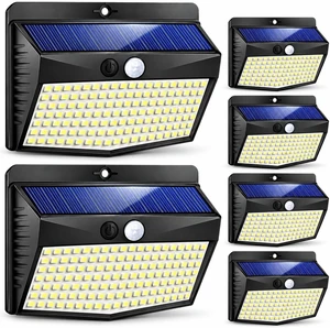 Peasur Solar Motion Sensor Outdoor Lights 6 Pack, 168 LED, Cool White Peasur Solar Motion Sensor Outdoor Lights 6 Pack, 168 LED, Cool White