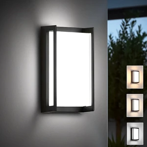 iYogaled 3CCT Modern Outdoor Wall Light Fixtures, 18W LED Front Porch Light