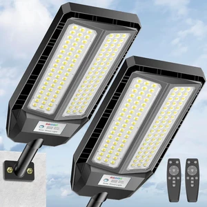 Adewalk 5000W Solar Lights Outdoor - 7000K LED Solar Street Lights Outdoor with Motion Sensor and Remote Control, IP66 Waterproof, Dusk to Dawn for Yard, Patio Adewalk 5000W Solar Lights Outdoor - 7000K LED Solar Street Lights Outdoor with Motion Sensor and Remote Control, IP66 Waterproof, Dusk to Dawn for Yard, Patio