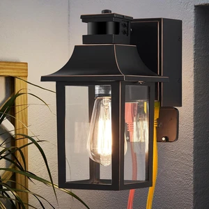 Porch Lights with GFCI Outlet,Dusk to Dawn Motion Sensor Outdoor Lights Porch Lights with GFCI Outlet,Dusk to Dawn Motion Sensor Outdoor Lights
