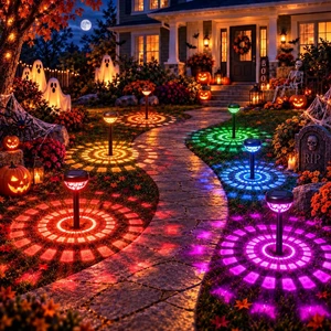 Ensenior Color Changing Solar Lights Outdoor, 8 Pack, Unique Light Pattern Ensenior Color Changing Solar Lights Outdoor, 8 Pack, Unique Light Pattern