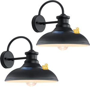 12" Solar Barn Lights Outdoor, Dusk to Dawn Solar Gooseneck Lights Outdoor 12" Solar Barn Lights Outdoor, Dusk to Dawn Solar Gooseneck Lights Outdoor