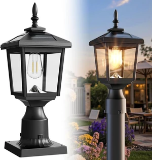 Greluna Solar Post Light Outdoor, 60 Lumens Dusk to Dawn Lamp Post Light, Solar Powered & Waterproof, Fits 6x6 Wooden Posts, 3 Inch Poles, for Garden, Pathway, Driveway, Fence & YardWarm White Greluna Solar Post Light Outdoor, 60 Lumens Dusk to Dawn Lamp Post Light, Solar Powered & Waterproof, Fits 6x6 Wooden Posts, 3 Inch Poles, for Garden, Pathway, Driveway, Fence & YardWarm White