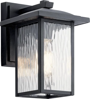 Kichler Capanna 10.25" Outdoor Wall Light, Black, 49924BKT