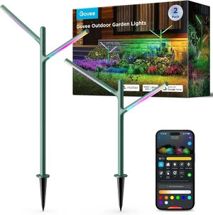 Govee Outdoor Garden Lights, 2 Pack, RGBWWIC, IP66 Waterproof Govee Outdoor Garden Lights, 2 Pack, RGBWWIC, IP66 Waterproof