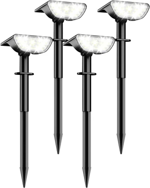 RUIKORING 73 LED Solar Spot Lights Outdoor Waterproof 4 Pack, Cool White RUIKORING 73 LED Solar Spot Lights Outdoor Waterproof 4 Pack, Cool White