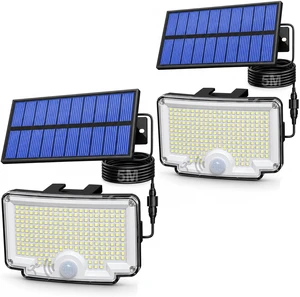Peasur 318 LED Solar Motion Lights Outdoor Waterproof with 16.4 FT Cable Peasur 318 LED Solar Motion Lights Outdoor Waterproof with 16.4 FT Cable