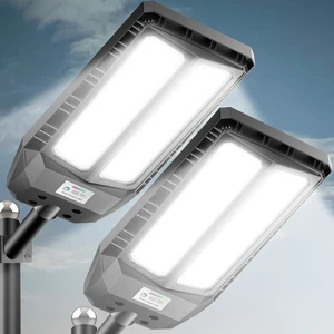 Adewalk 6000W Solar Street Light, 7000K Waterproof Outdoor Solar Lights Adewalk 6000W Solar Street Light, 7000K Waterproof Outdoor Solar Lights