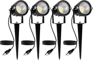 REEGOLD Outdoor Spotlight Warm White 2700K, 10W LED Spot Lights Outdoor for Yard Garden Tree, 120V Plug in Landscape Lighting with IP65 Waterproof for Halloween Christmas Decor, 4 Pack REEGOLD Outdoor Spotlight Warm White 2700K, 10W LED Spot Lights Outdoor for Yard Garden Tree, 120V Plug in Landscape Lighting with IP65 Waterproof for Halloween Christmas Decor, 4 Pack