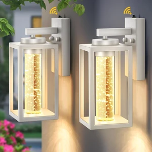 VIANIS Dusk to Dawn Outdoor Sconce Lights, White Exterior Lighting Fixtures VIANIS Dusk to Dawn Outdoor Sconce Lights, White Exterior Lighting Fixtures
