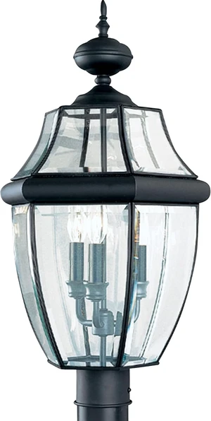 Sea Gull Lighting 8239-12 Lancaster Outdoor Post Lantern Outside Fixture, 24'' Height, Black Sea Gull Lighting 8239-12 Lancaster Outdoor Post Lantern Outside Fixture, 24'' Height, Black