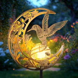 Solar Hummingbird Garden Gifts for mom/Grandma/Women,Lights Outdoor Decor - Moon & Bird SolaGardenLights Waterproof, Auto On/Off Pathway Lighting for Yard/Lawn/Patio,Thanksgiving Day Solar Hummingbird Garden Gifts for mom/Grandma/Women,Lights Outdoor Decor - Moon & Bird SolaGardenLights Waterproof, Auto On/Off Pathway Lighting for Yard/Lawn/Patio,Thanksgiving Day