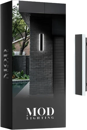 MOD LIGHTING Haylen Wired LED Outdoor Wall Light (1-Pack), 12" Water Resistant Outdoor LED Sconce, Remote Dimming Modern Wall Sconces for Patio, Garage, Black MOD LIGHTING Haylen Wired LED Outdoor Wall Light (1-Pack), 12" Water Resistant Outdoor LED Sconce, Remote Dimming Modern Wall Sconces for Patio, Garage, Black
