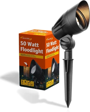 Malibu 50 Watt Floodlight Landscape Lights Outdoor Spotlight Waterproof Path Light Low Voltage Lighting with Spike Stand for Garden, Yard, Pathway, Lawn, Driveway Outdoor Lighting 8301-9601-01 Malibu 50 Watt Floodlight Landscape Lights Outdoor Spotlight Waterproof Path Light Low Voltage Lighting with Spike Stand for Garden, Yard, Pathway, Lawn, Driveway Outdoor Lighting 8301-9601-01