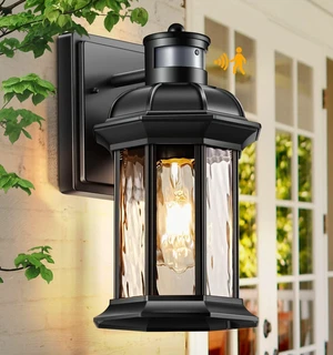 VIANIS Black Motion Sensor Porch Lights Outdoor, Anti-Rust, Waterproof VIANIS Black Motion Sensor Porch Lights Outdoor, Anti-Rust, Waterproof