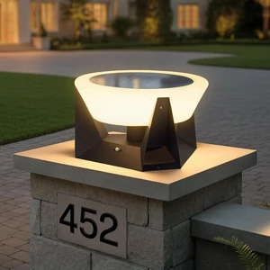 MVBT Solar Post Lights Outdoor, 15" Solar Column Lights Outdoor Large MVBT Solar Post Lights Outdoor, 15" Solar Column Lights Outdoor Large