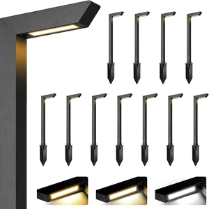 Gardencoin 3CCT LED Low Voltage Landscape Pathway Lights Black 12 Pack Gardencoin 3CCT LED Low Voltage Landscape Pathway Lights Black 12 Pack