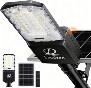 12000w Solar Street Lights Outdoor Waterproof Black, 450000LM Super Bright LED Beads Commercial Solar Flood Lights with Remote Control for Patio, Street, Court and Parkling Lot 12000w Solar Street Lights Outdoor Waterproof Black, 450000LM Super Bright LED Beads Commercial Solar Flood Lights with Remote Control for Patio, Street, Court and Parkling Lot