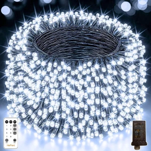 500 LED Christmas Lights Outdoor, 164ft White String Lights 500 LED Christmas Lights Outdoor, 164ft White String Lights