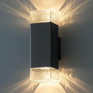 RAYVO Outdoor Wall Light, 3CCT Up and Down Sconce, Black RAYVO Outdoor Wall Light, 3CCT Up and Down Sconce, Black