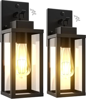 14.6 Inch Motion Sensor Dawn to Dusk Outdoor Sensor Light Fixture Anti-Rust Exterior Wall Lighting Waterproof Outdoor Wall Lantern for Porch Patio Front Door Garage - 2 Pack 14.6 Inch Motion Sensor Dawn to Dusk Outdoor Sensor Light Fixture Anti-Rust Exterior Wall Lighting Waterproof Outdoor Wall Lantern for Porch Patio Front Door Garage - 2 Pack