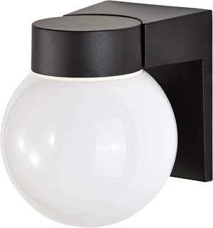Nuvo SF77/140, Outdoor Wall Light Fixture, White Globe, Black Finish Nuvo SF77/140, Outdoor Wall Light Fixture, White Globe, Black Finish