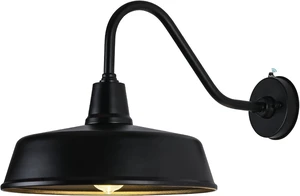 15 Inch Diameter Dusk to Dawn Barn Light Outdoor Gooseneck Lighting 15 Inch Diameter Dusk to Dawn Barn Light Outdoor Gooseneck Lighting