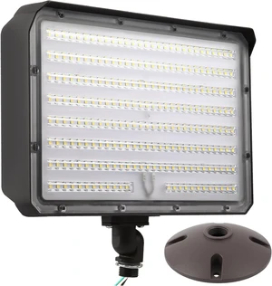 150W Outdoor LED Flood Light Dusk to Dawn with Knuckle, 21000LM 1500W Equivalent, 100-277V 5000K Daylight, ETL Commercial LED Flood Light Fixture, Outdoor Security Lighting for Landscape/Parking Lot 150W Outdoor LED Flood Light Dusk to Dawn with Knuckle, 21000LM 1500W Equivalent, 100-277V 5000K Daylight, ETL Commercial LED Flood Light Fixture, Outdoor Security Lighting for Landscape/Parking Lot