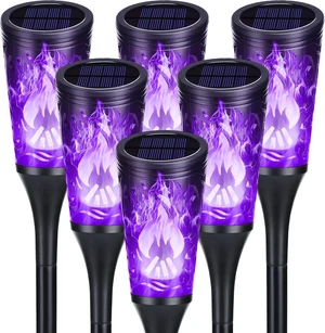 Toodour Solar Halloween Lights Outdoor, 6 Pack Solar Torch Light Waterproof Toodour Solar Halloween Lights Outdoor, 6 Pack Solar Torch Light Waterproof
