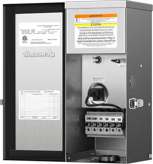 DEWENWILS 300W Low Voltage Transformer, Stainlees Steel Shield DEWENWILS 300W Low Voltage Transformer, Stainlees Steel Shield