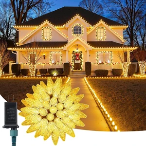 88FT 110 LED C9 Christmas Lights Outdoor Warm White Christmas Outdoor Light 88FT 110 LED C9 Christmas Lights Outdoor Warm White Christmas Outdoor Light
