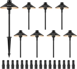 VEVOR 8 Pack Low Voltage Landscape Path Lights, 3W 210LM 12V-24VAC/DC Outdoor LED Pathway Lighting, 3000K Warm White Walkway Lights with Quick Connectors, IP66 Waterproof for Yard Garden Sidewalk VEVOR 8 Pack Low Voltage Landscape Path Lights, 3W 210LM 12V-24VAC/DC Outdoor LED Pathway Lighting, 3000K Warm White Walkway Lights with Quick Connectors, IP66 Waterproof for Yard Garden Sidewalk