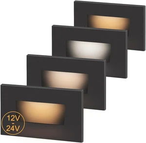 kadision 12V-24V AC/DC Low-Voltage LED Step Lights, 3CCT, 4-Pack kadision 12V-24V AC/DC Low-Voltage LED Step Lights, 3CCT, 4-Pack